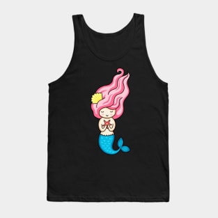 Cute Happy Mermaid Lover - Girly Cute Funny Design Tank Top